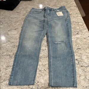 LC Lauren Conrad Women's Light Blue Skinny Denim Jeans